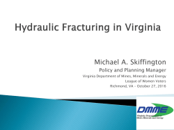 10-27 DMME-Skiffington - League of Women Voters of Virginia