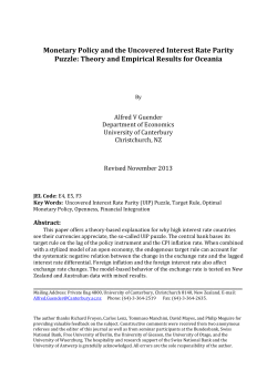 Monetary Policy and the UIP Puzzle: Theory and Empirical Evidence