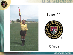 Law 11 - Central Maryland Soccer Referees