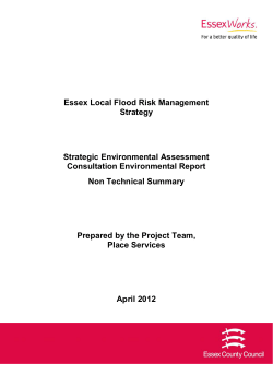 Essex Local Flood Risk Management Strategy Strategic