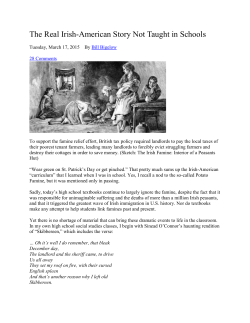 The Real Irish Famine Story Not Taught in Schools