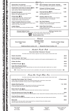 Appetizers Salads From the Deep Blue Sea Market Fresh Fish