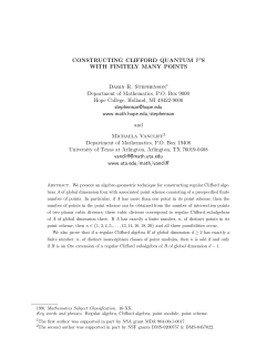 CONSTRUCTING CLIFFORD QUANTUM P3S WITH FINITELY