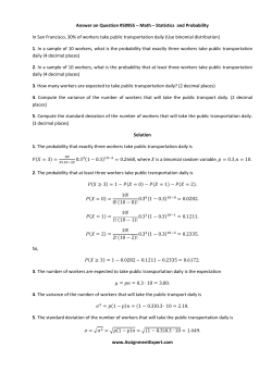 Answer on Question #50955 &ndash; Math &ndash; Statistics and Probability In