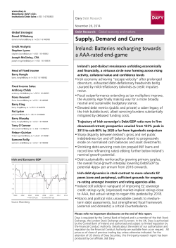 Ireland: Batteries recharging towards a AAA-rated end-game