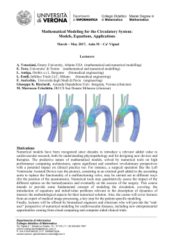 Mathematical Modeling for the Circulatory System