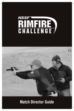 Match Director`s Guide - National Shooting Sports Foundation