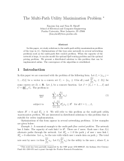 The Multi-Path Utility Maximization Problem