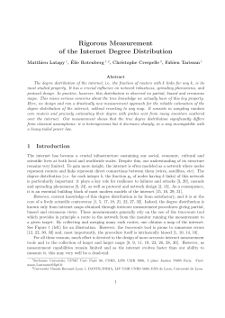 Rigorous Measurement of the Internet Degree Distribution