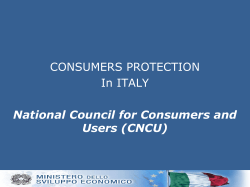 Consumer protection in Italy