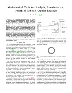 Mathematical Tools for Analysis, Simulation and Design of Robotic