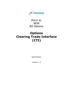 CTI Specification XL + NOM + BX Options