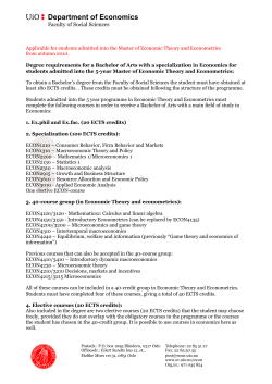 Department of Economics