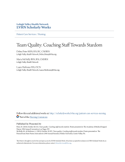 Team Quality: Coaching Staff Towards Stardom
