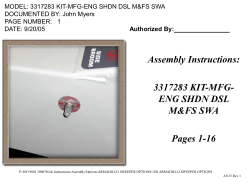 MODEL: DOCUMENTED BY: PAGE NUMBER:1