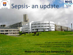 Slide 1 - improving maternal critical care in Scotland