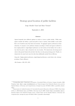 Strategy-proof location of public facilities