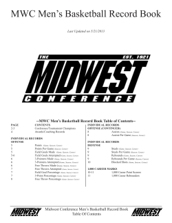 MWC Men`s Basketball Record Book