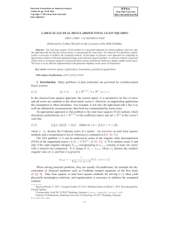 LARGE-SCALE DUAL REGULARIZED TOTAL LEAST SQUARES