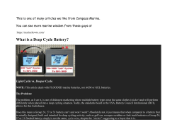 Deep Cycle Batteries