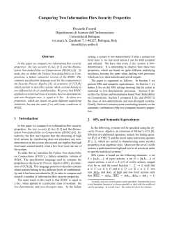 Comparing Two Information Flow Security