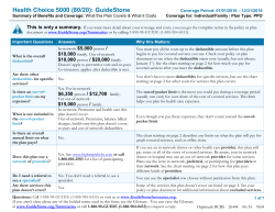 Health Choice 5000 (80/20)