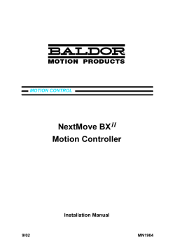 NextMove BX II Installation Manual