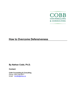 PDF: How to Overcome Defensiveness