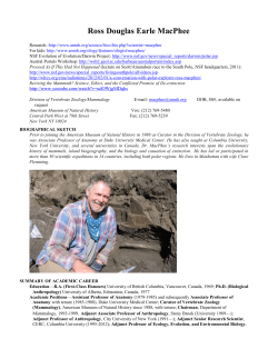 ross douglas earle macphee - American Museum of Natural History