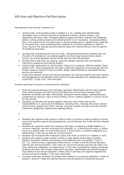 Full Description of Activities