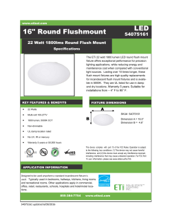 16" Round Flushmount LED