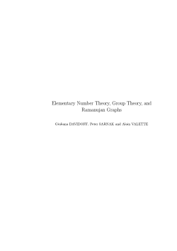 Elementary Number Theory, Group Theory, and RamanuFan
