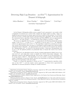 Approximation for Densest k