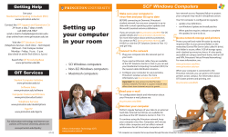 Setting up your computer in your room