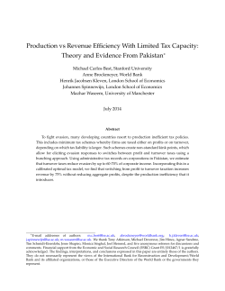 Production vs Revenue Efficiency With Limited Tax