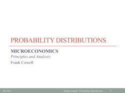 probability distributions