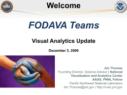 Update on Visual Analytics