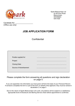 OCR Document - Spark Blaenymaes Ltd.