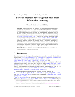 Bayesian methods for categorical data under