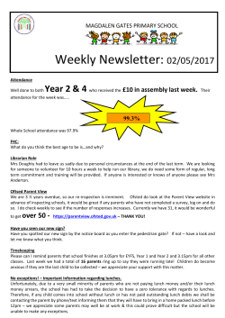School Newsletter - Magdalen Gates Primary