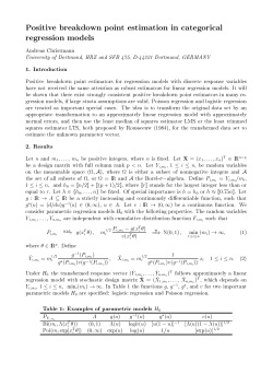Positive breakdown point estimation in categorical regression models