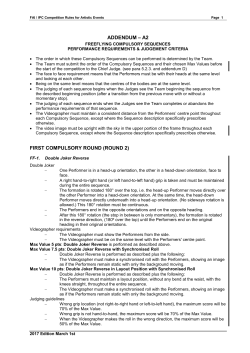 ADDENDUM &ndash; A2 FIRST COMPULSORY ROUND (ROUND 2)