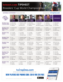 Breeders` Cup World Championships NEW PLAYERS USE PROMO