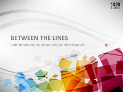 Between the Lines PowerPoint