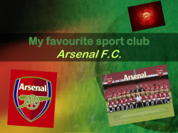 My favourite sport club Arsenal Londyn