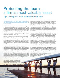 Protecting the team – a firm`s most valuable asset