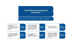 Leadership and Management Behaviour Framework