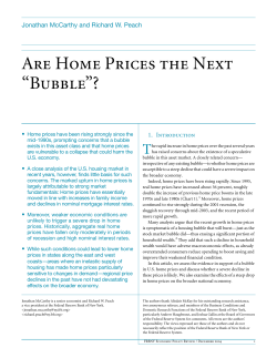 Are Home Prices the Next &ldquo;Bubble&rdquo;?