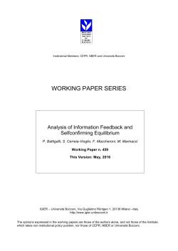 Analysis of Information Feedback and Selfconfirming Equilibrium