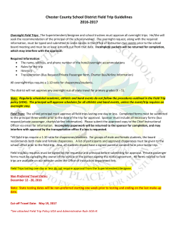 Field Trip Requests - Chester County School District